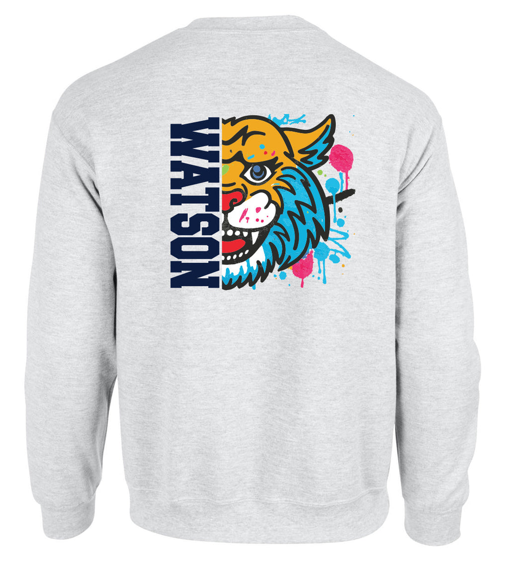 WATSON ELEMENTARY WILDCATS Spirit CrewNeck Sweatshirt