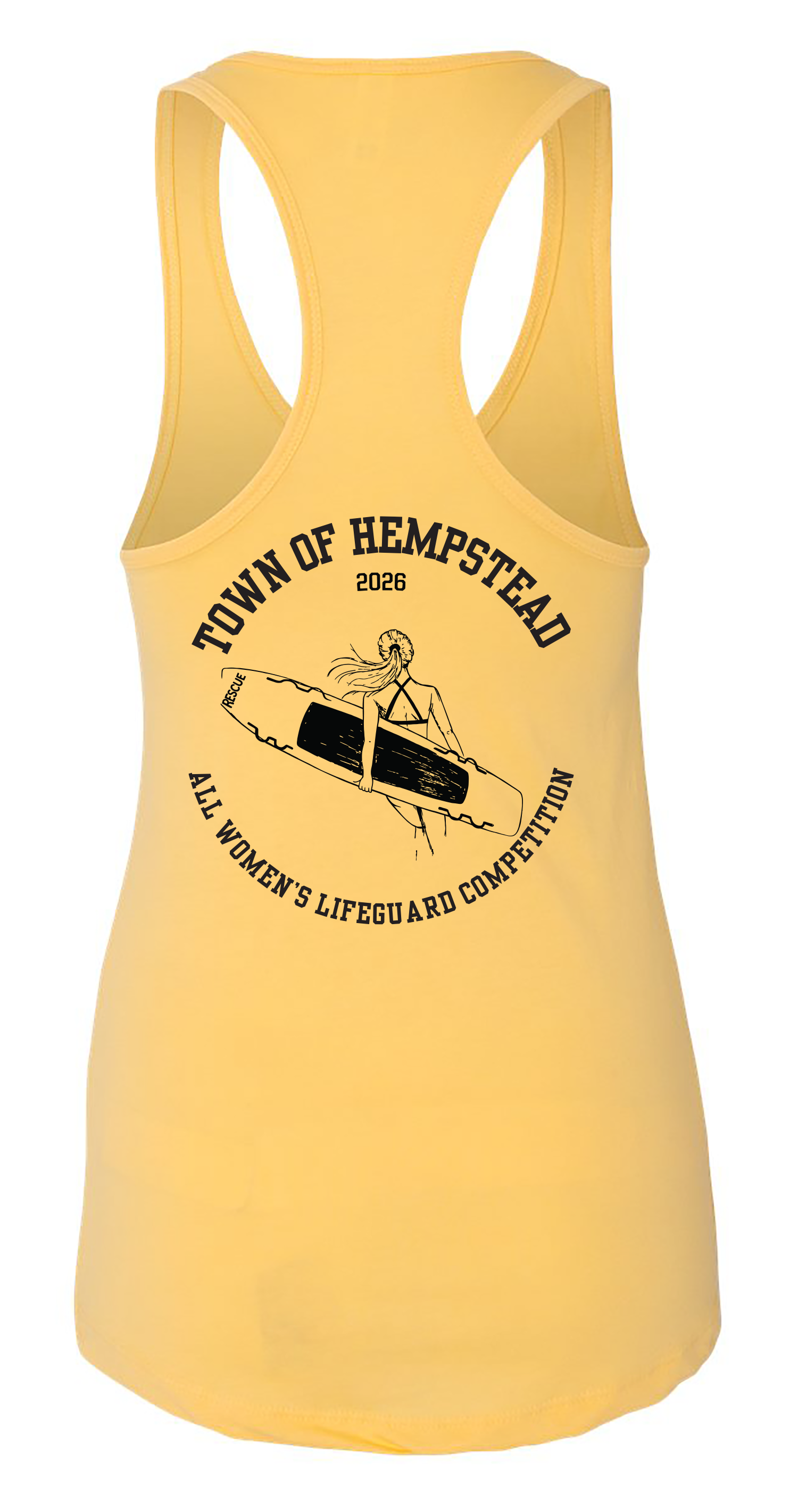 TOH ALL WOMENS LIFEGUARD COMPETITION RACERBACK TANK