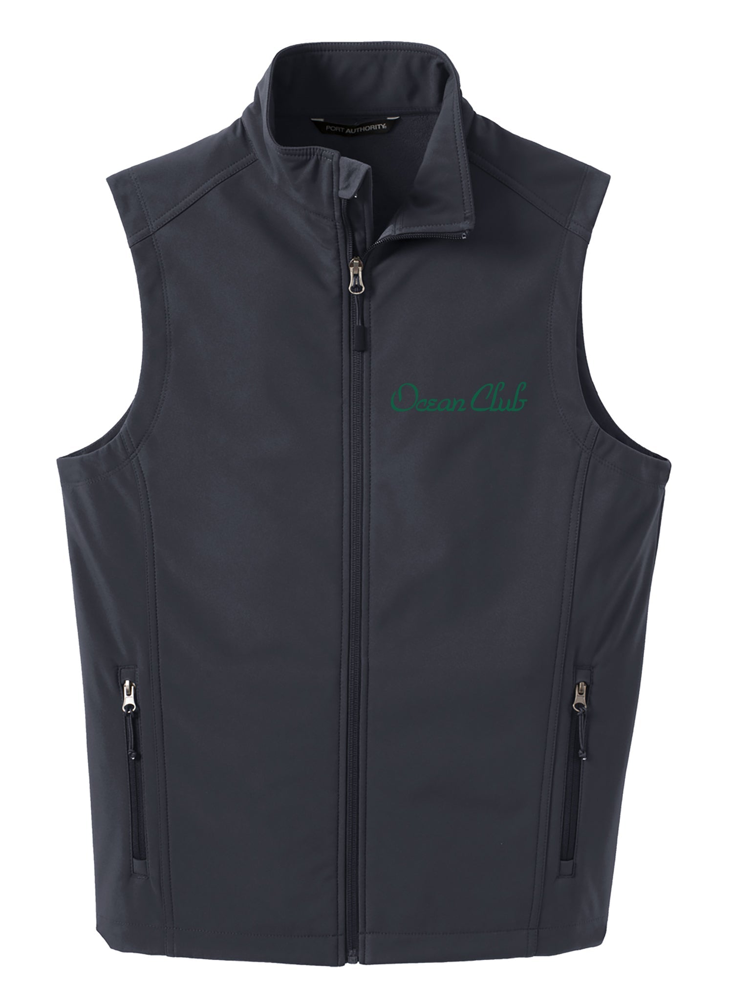 The Ocean Club Script Embroidered Microfleece Vest