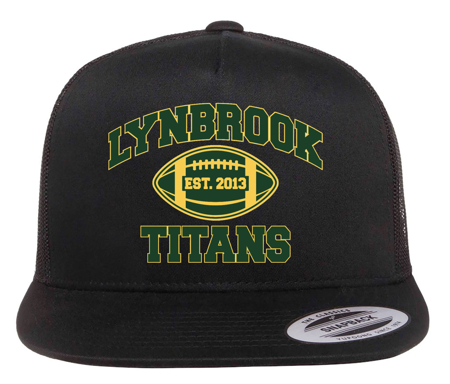 LYNBROOK TITANS FOOTBALL AND CHEER PRESSED TRUCKER CAP
