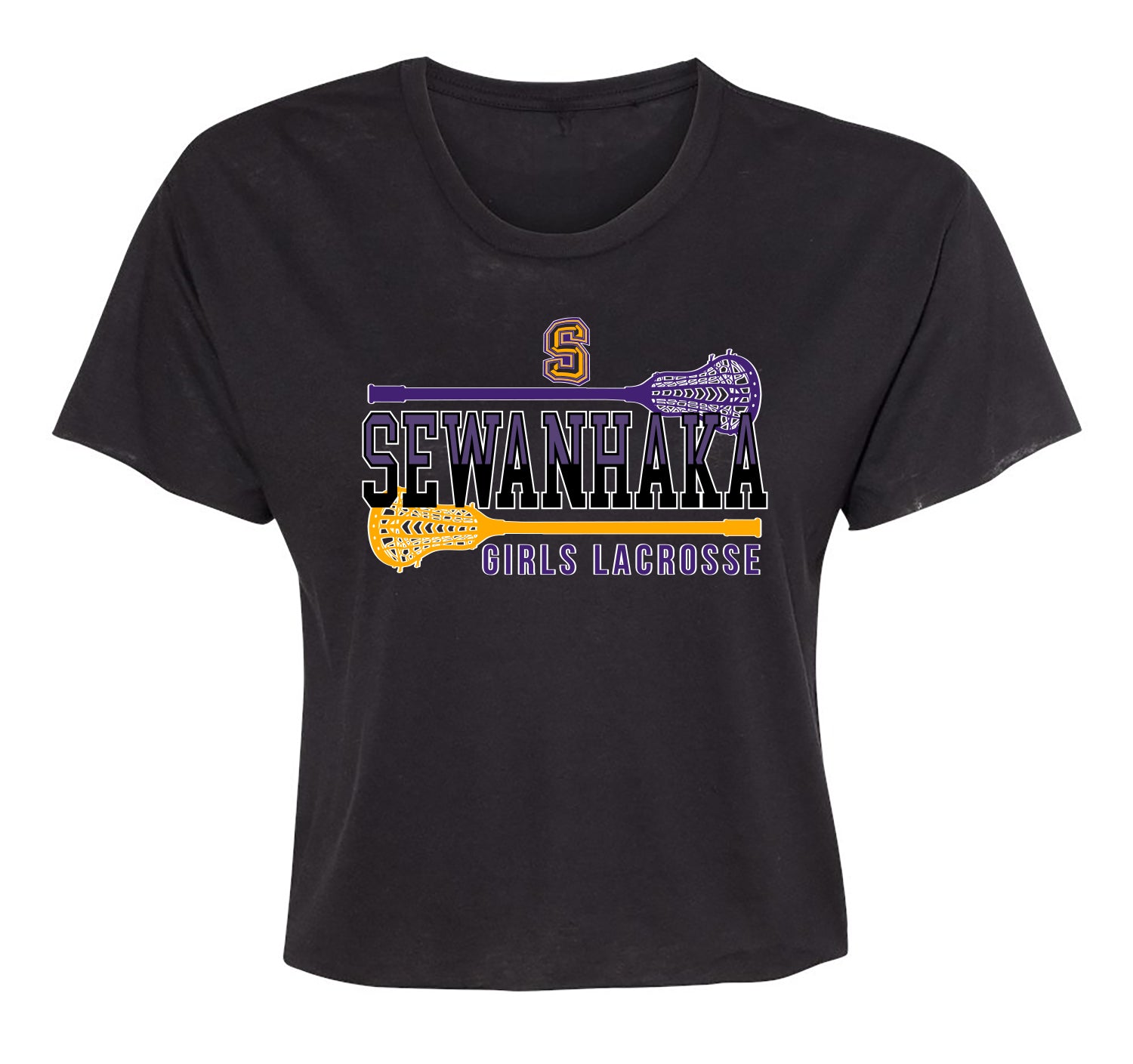 SEWANHAKA GIRLS LACROSSE ladie's Cropped Top