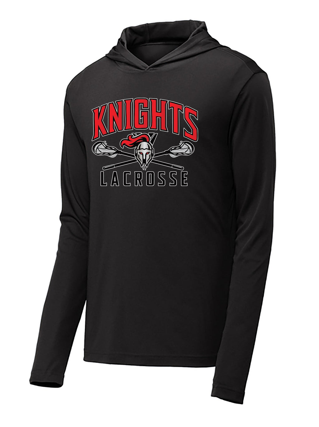 FLORAL PARK WOMENS LACROSSE Long Sleeve hooded Shooter Tee