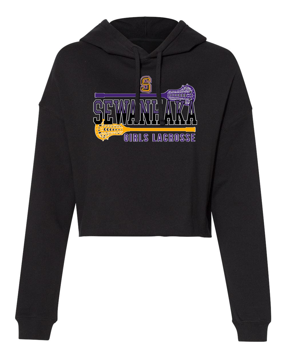 SEWANHAKA GIRLS LACROSSE LADIE'S CROPPED HOODIE