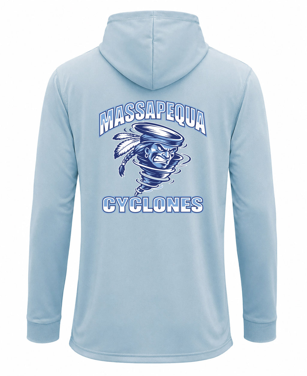 Massapequa Cyclones Printed UPF 15+ MEN'S SPUNSOFT TECH HOODIE