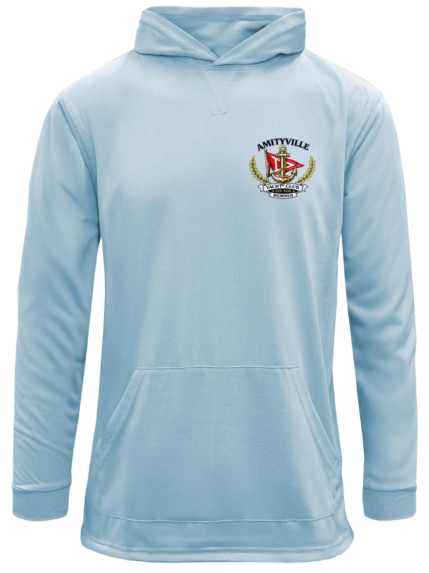 Amityville Yacht Club UPF 15+ MEN'S SPUNSOFT TECH HOODIE