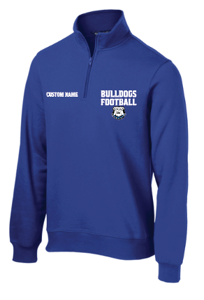 LB BULLDOGS FOOTBALL Printed 1/4 zip