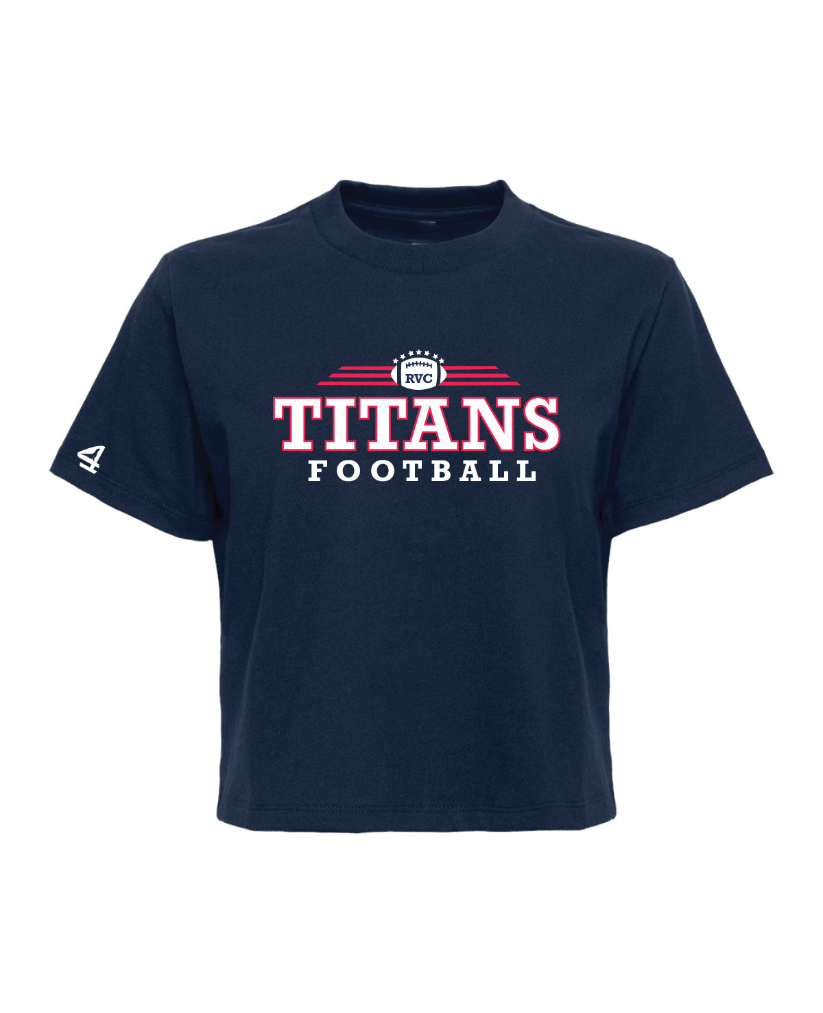 Titans Football Womens Boxy short sleeve T Shirt