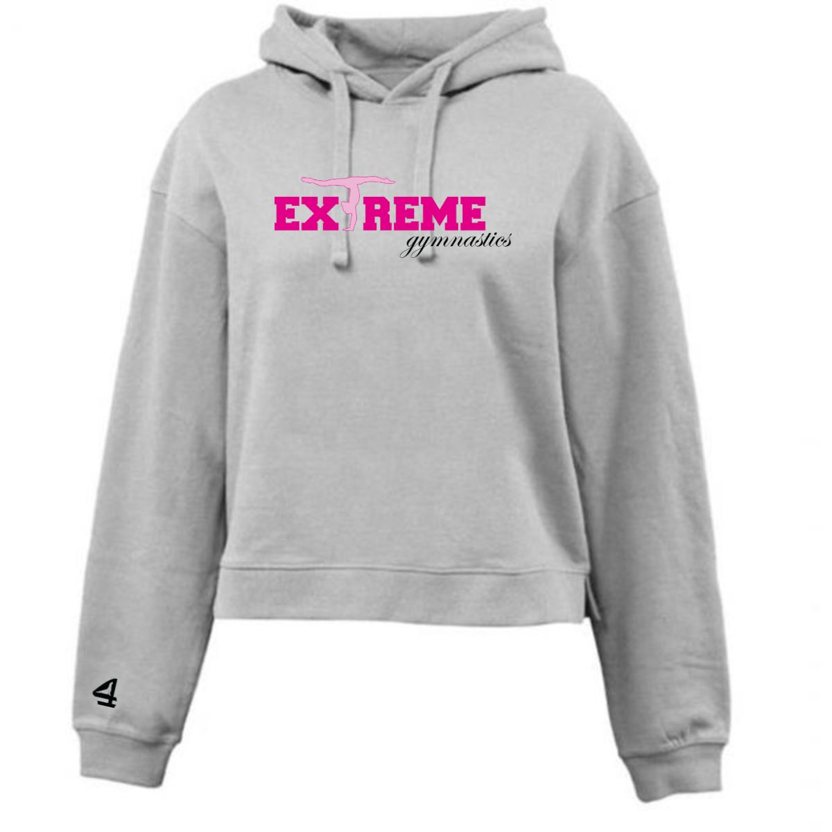 Extreme Gymnastics Adult Crop Fleece Hoodie