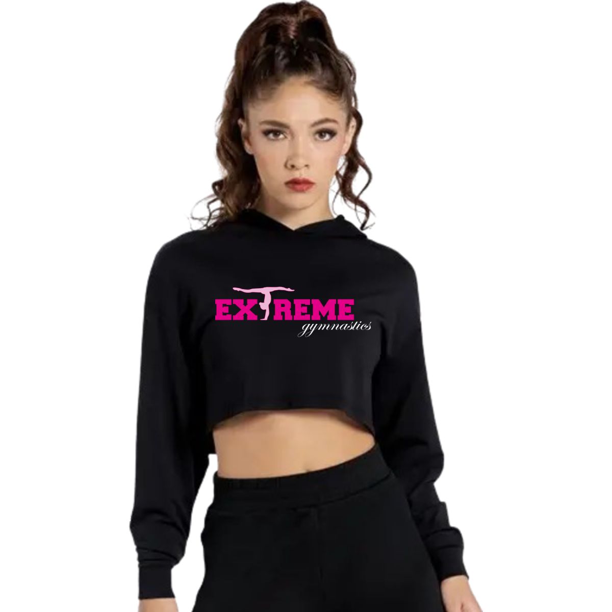 Extreme Gymnastics Youth Long Sleeve Cropped Hoodie