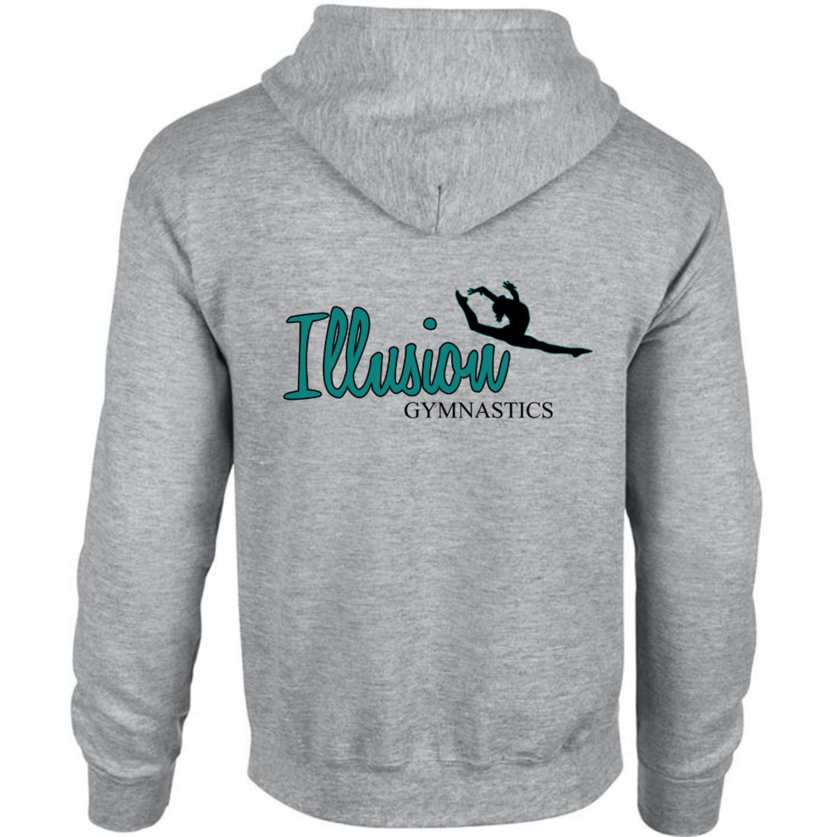 Illusion Gymnastics Adult Heavy Blend Full-Zip Hood