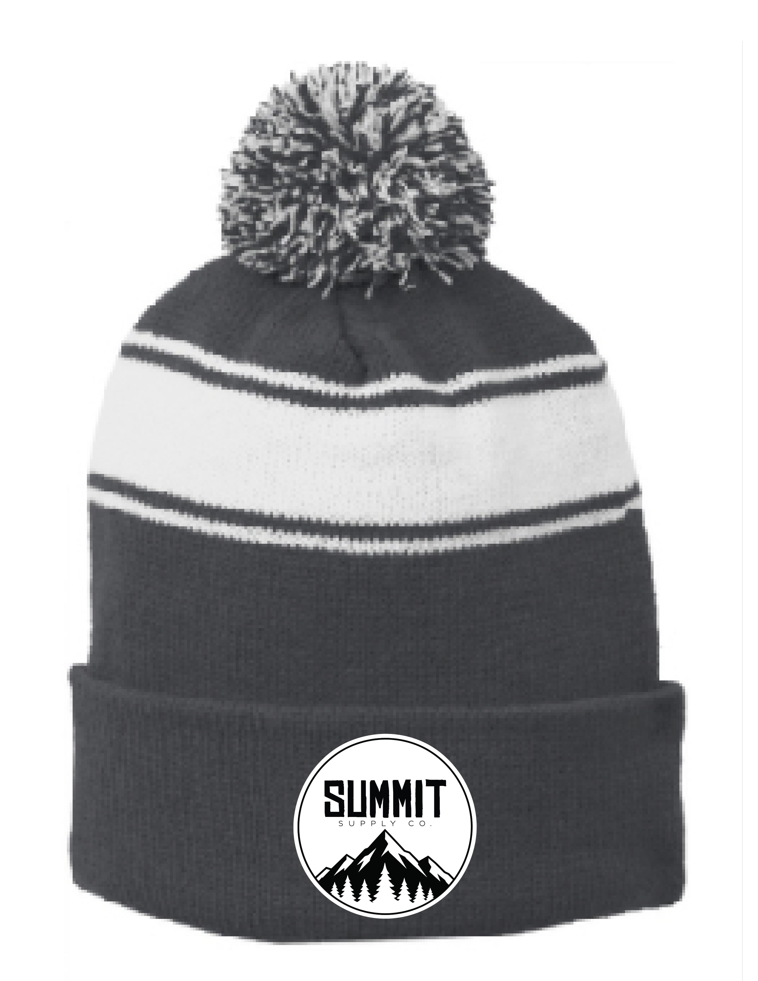 SUMMIT SUPPLY CO EMBROIDERED POM POM HAT