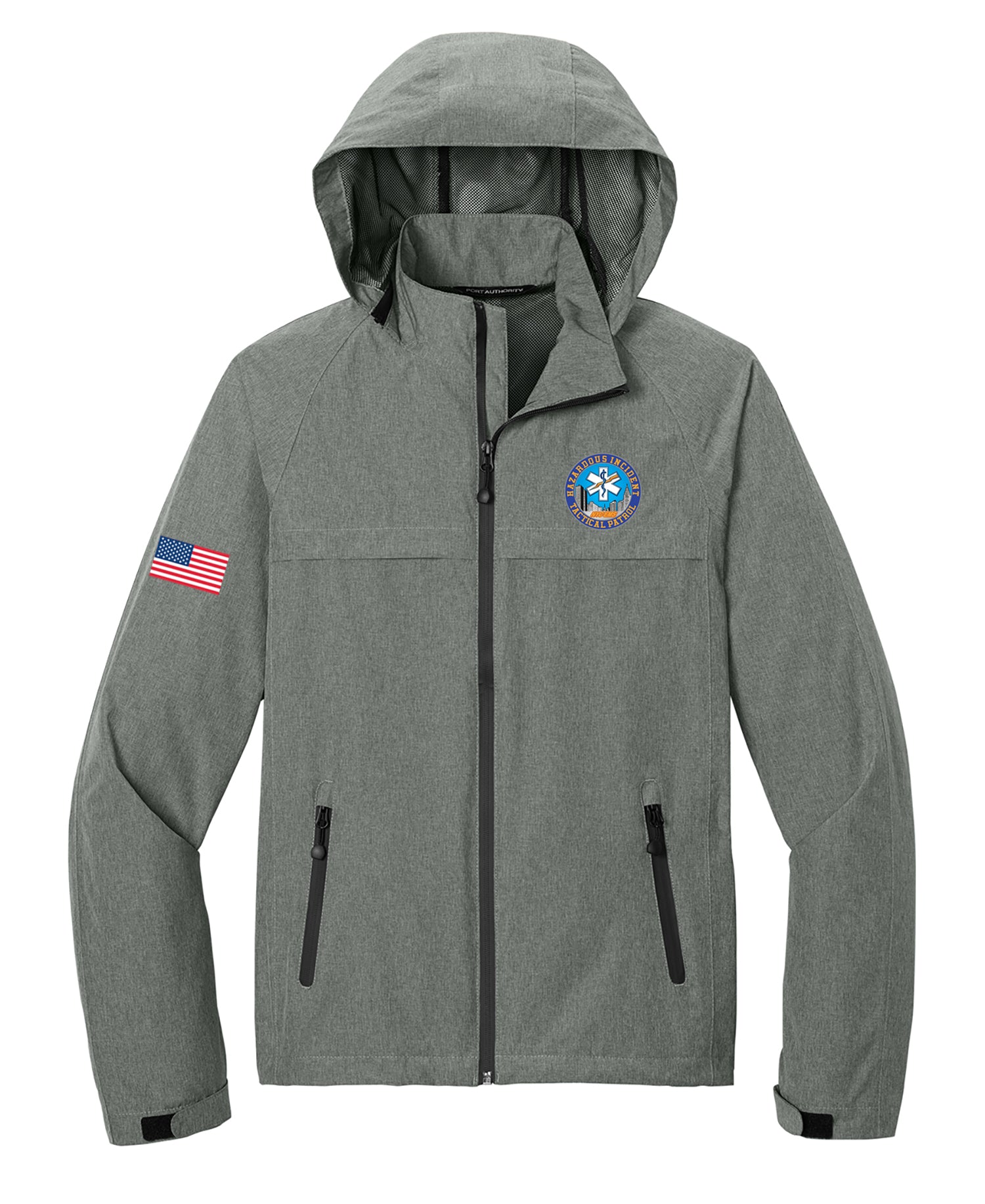 NYC HAZARD INCIDENT TACTICAL PATROL Embroidered Waterproof Jacket