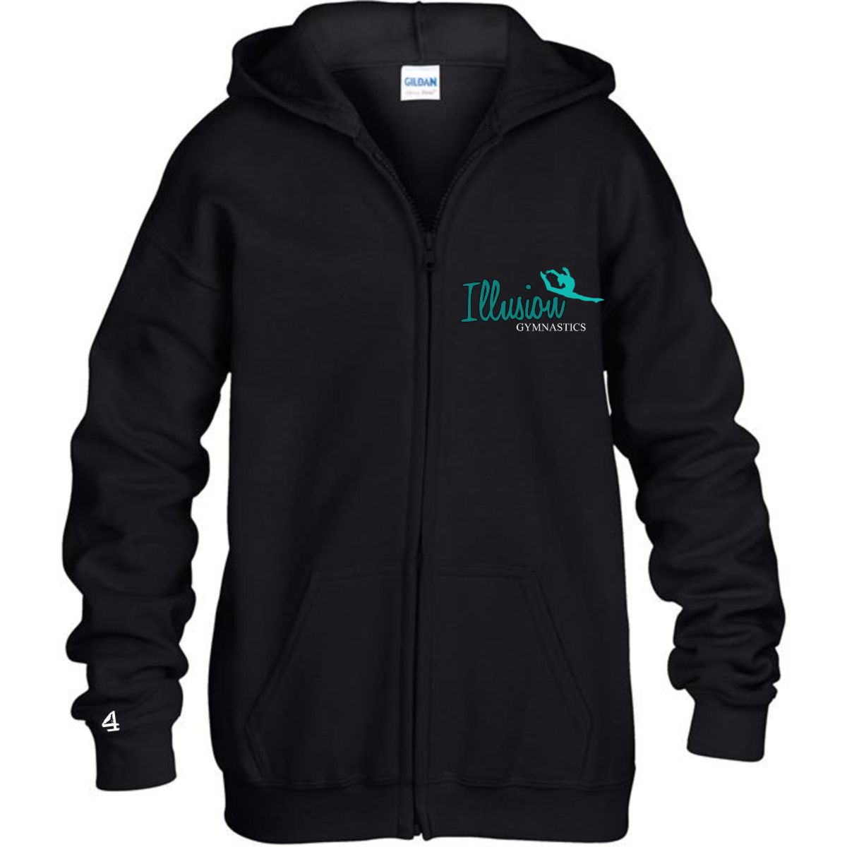 Illusion Gymnastics Youth Heavy Blend Full-Zip Hood