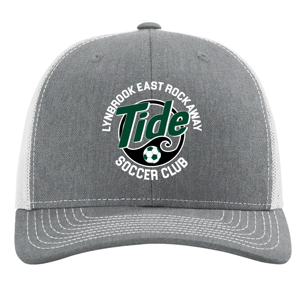 Lynbrook East Rockaway Soccer embroidered trucker hat