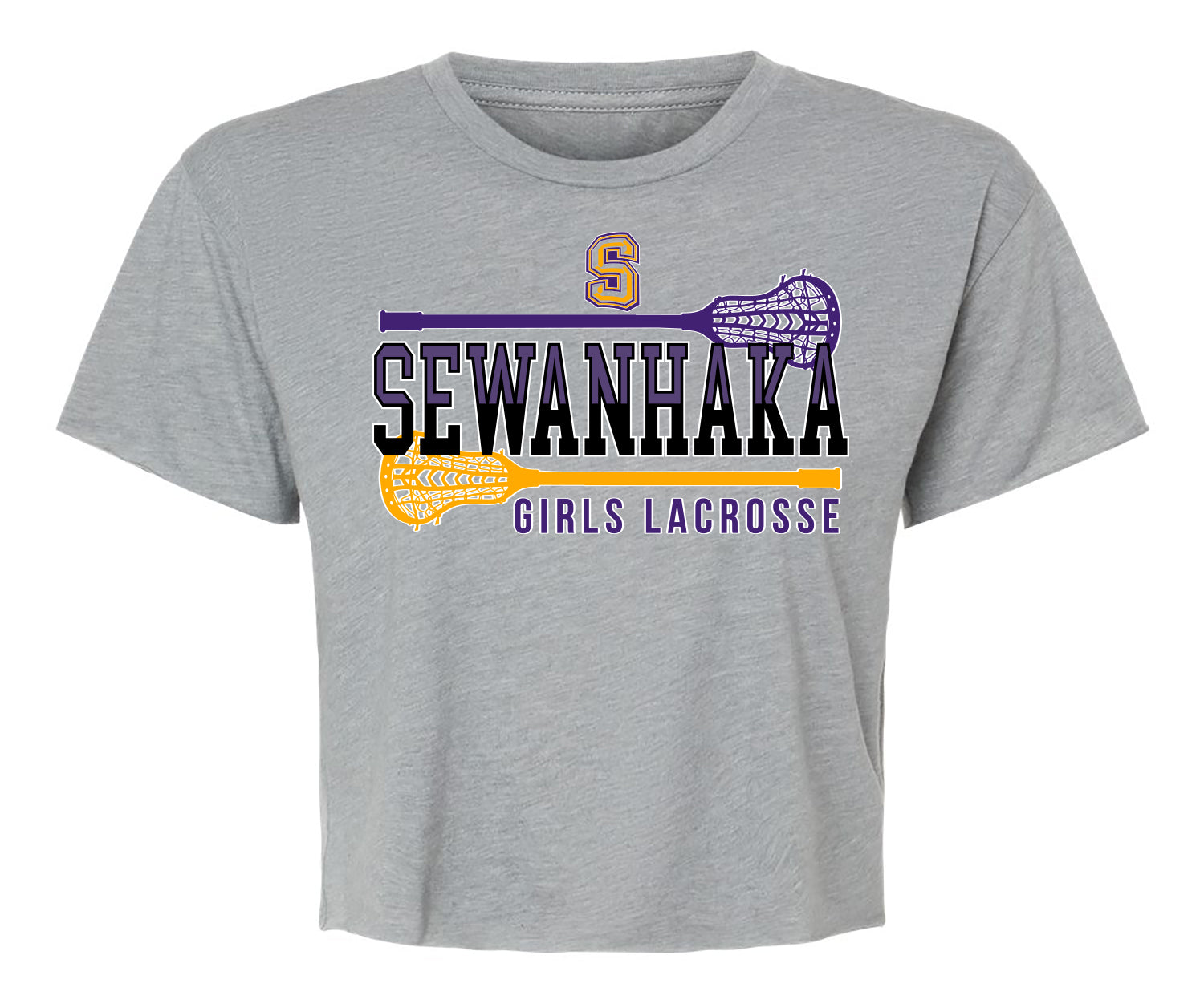 SEWANHAKA GIRLS LACROSSE ladie's Cropped Top