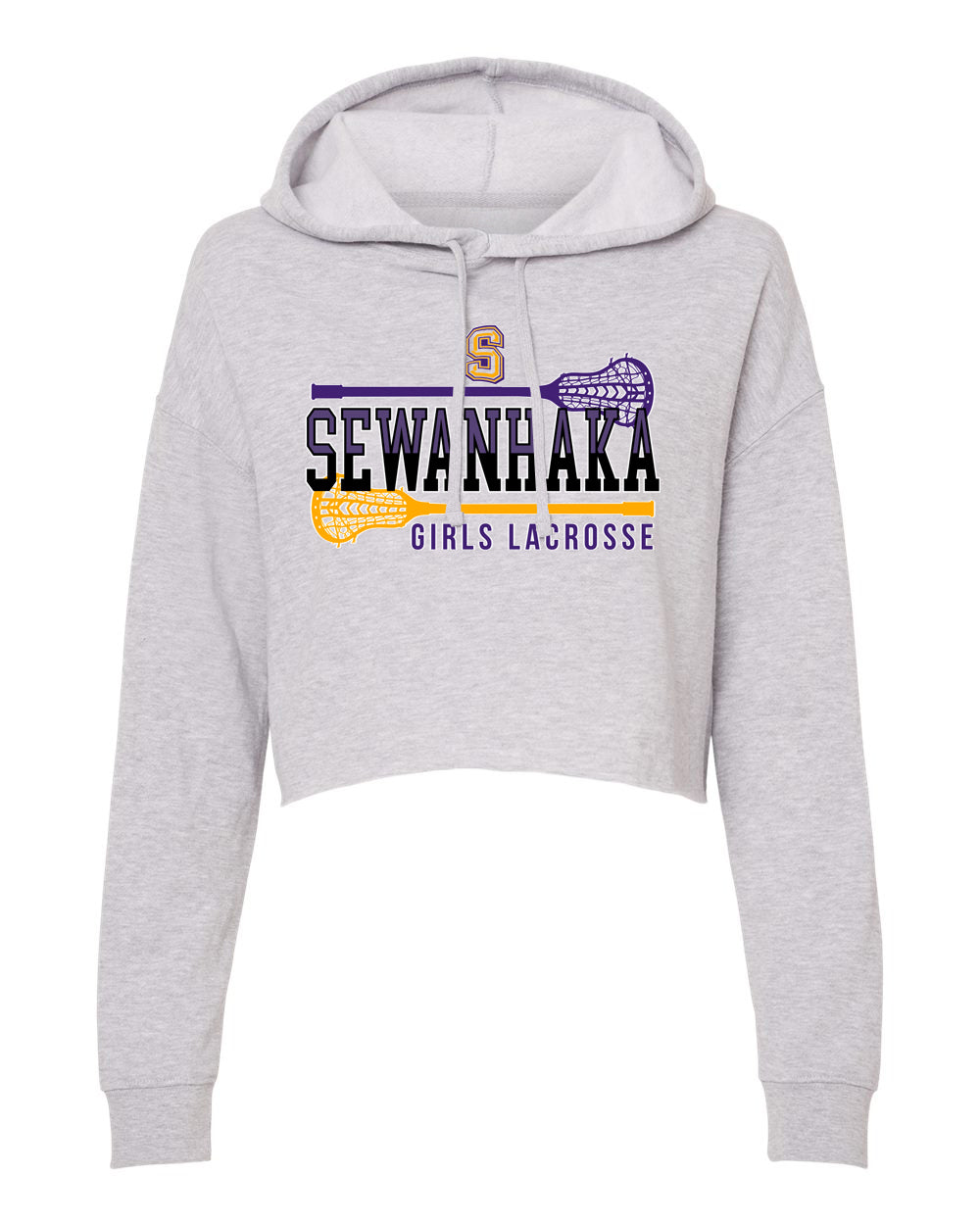 SEWANHAKA GIRLS LACROSSE LADIE'S CROPPED HOODIE