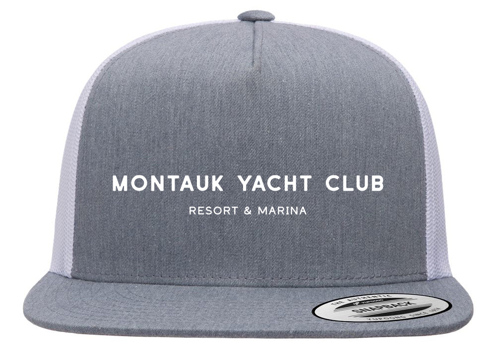 Montauk Yacht Club Printed Trucker Cap