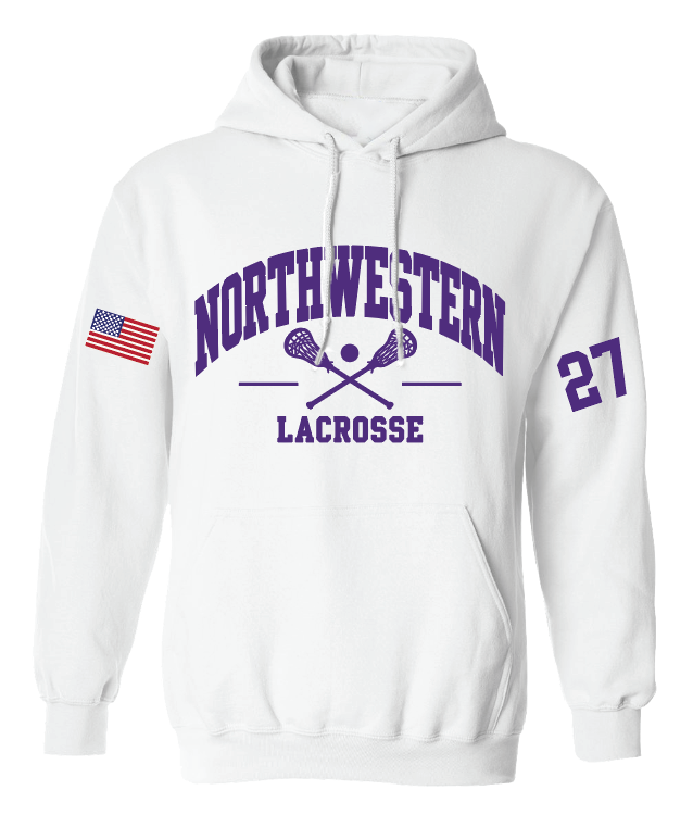 NORTHWESTERN LACROSSE BUOY4 HOODIE