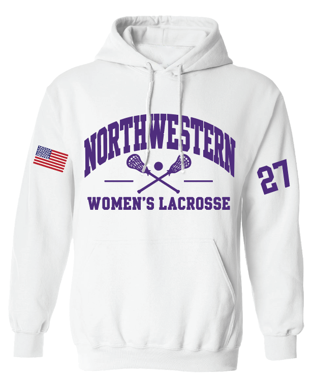 NORTHWESTERN WOMEN'S LACROSSE BUOY4 HOODIE