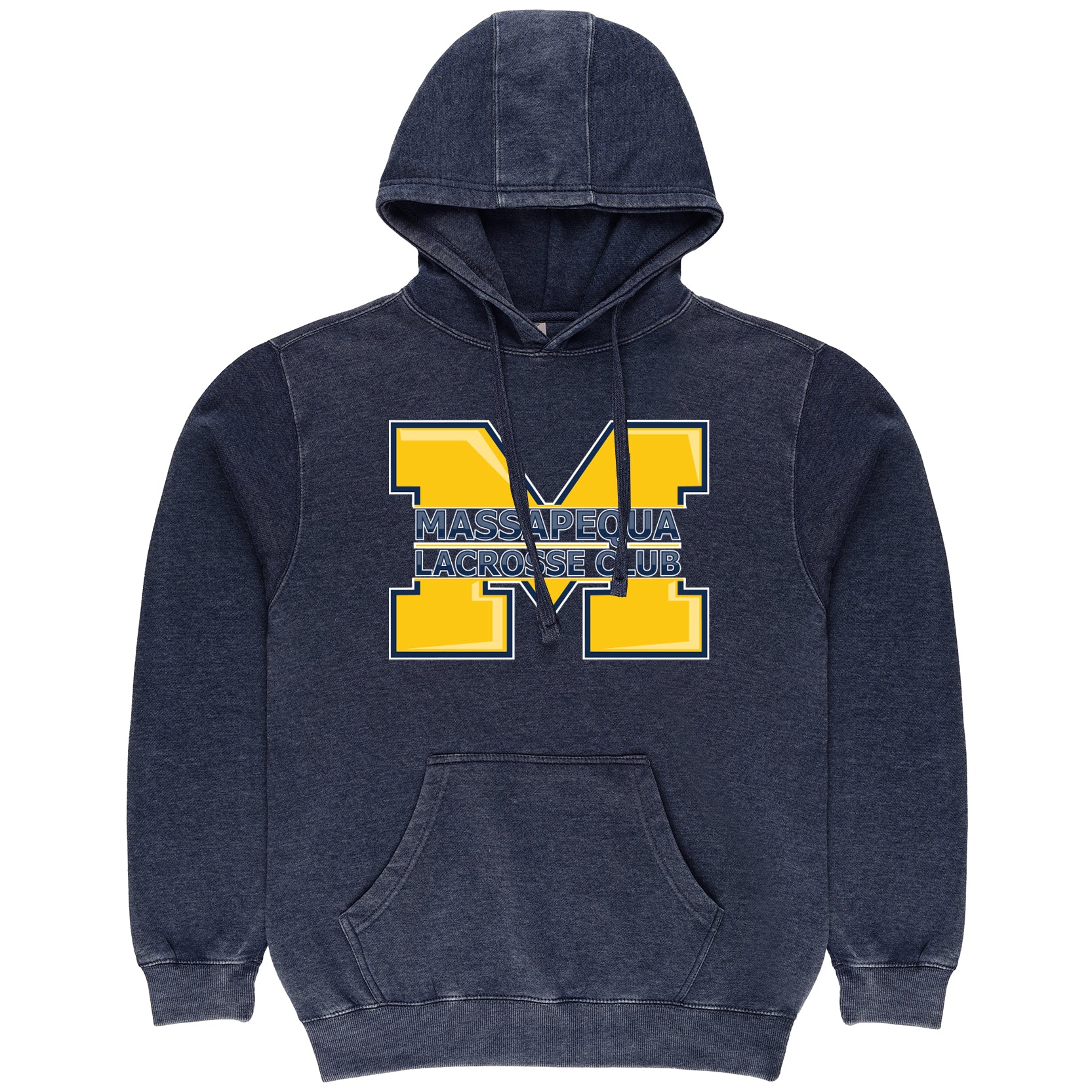 Massapequa Lacrosse Club M Burnout Vintage Hoodie