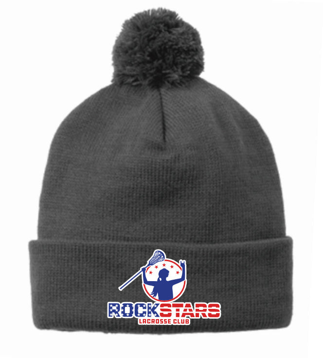 Rockstars Lax Trucker Pom Pom beanie