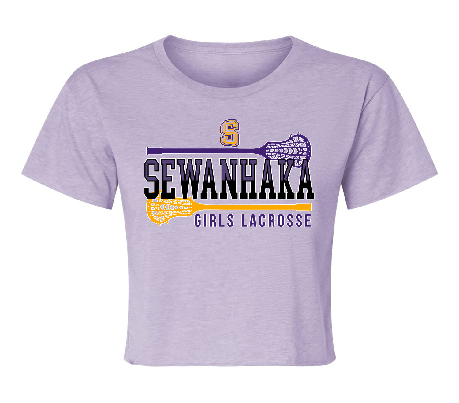 SEWANHAKA GIRLS LACROSSE ladie's Cropped Top