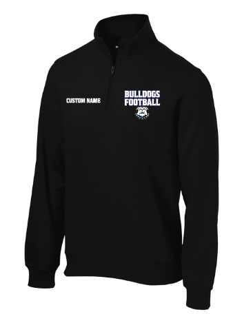 LB BULLDOGS FOOTBALL Printed 1/4 zip