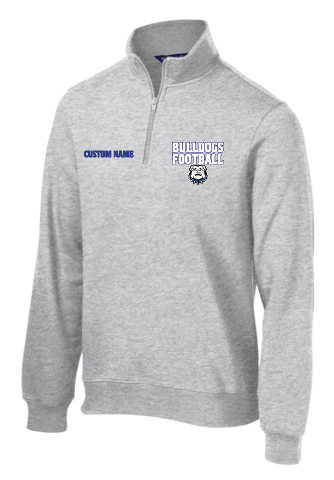 LB BULLDOGS FOOTBALL Printed 1/4 zip