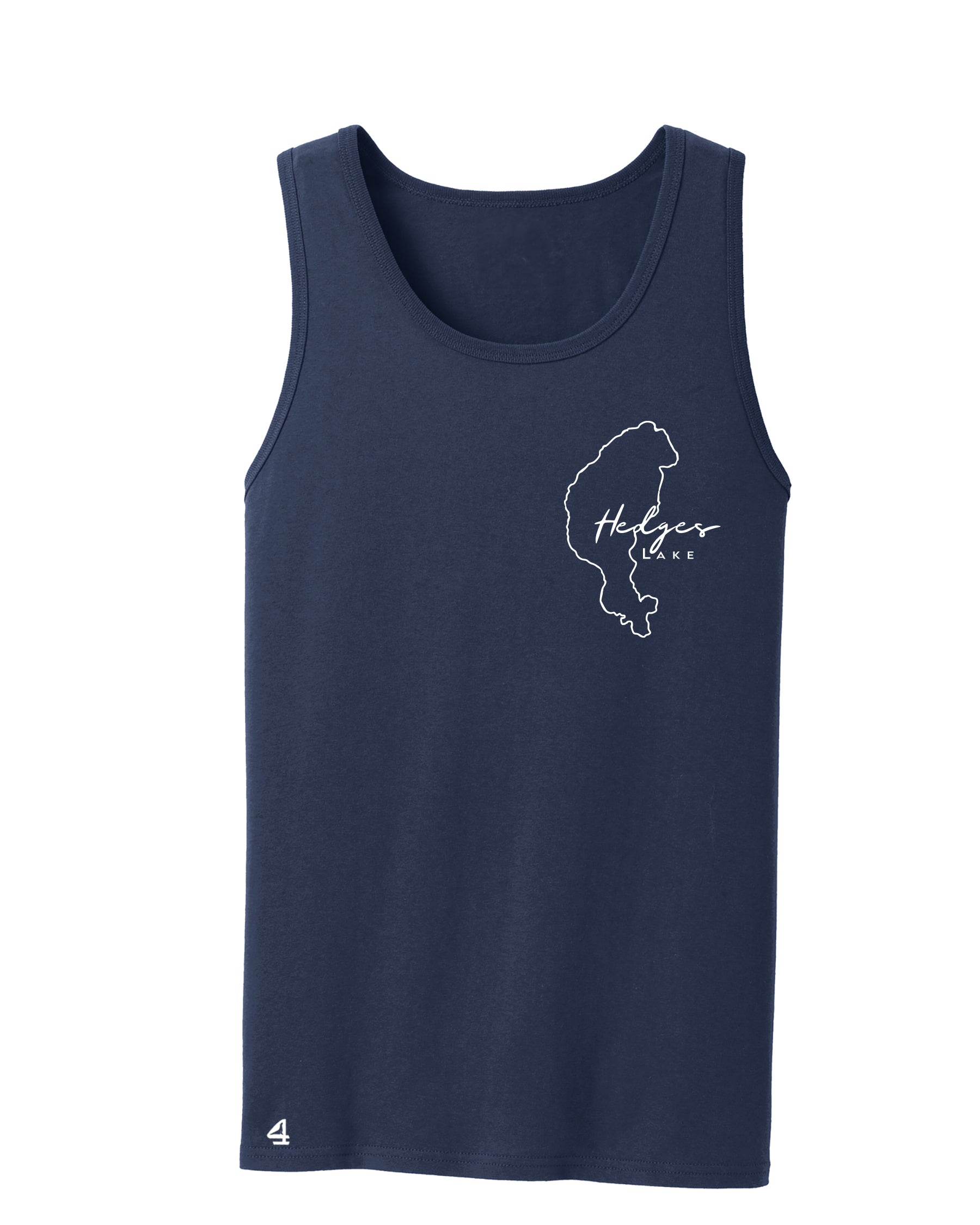 Hedges Lake Map Tank Top