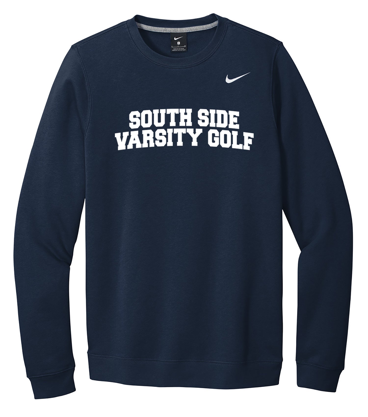 South Side Girls Golf Embroidered Nike Club Fleece Crew
