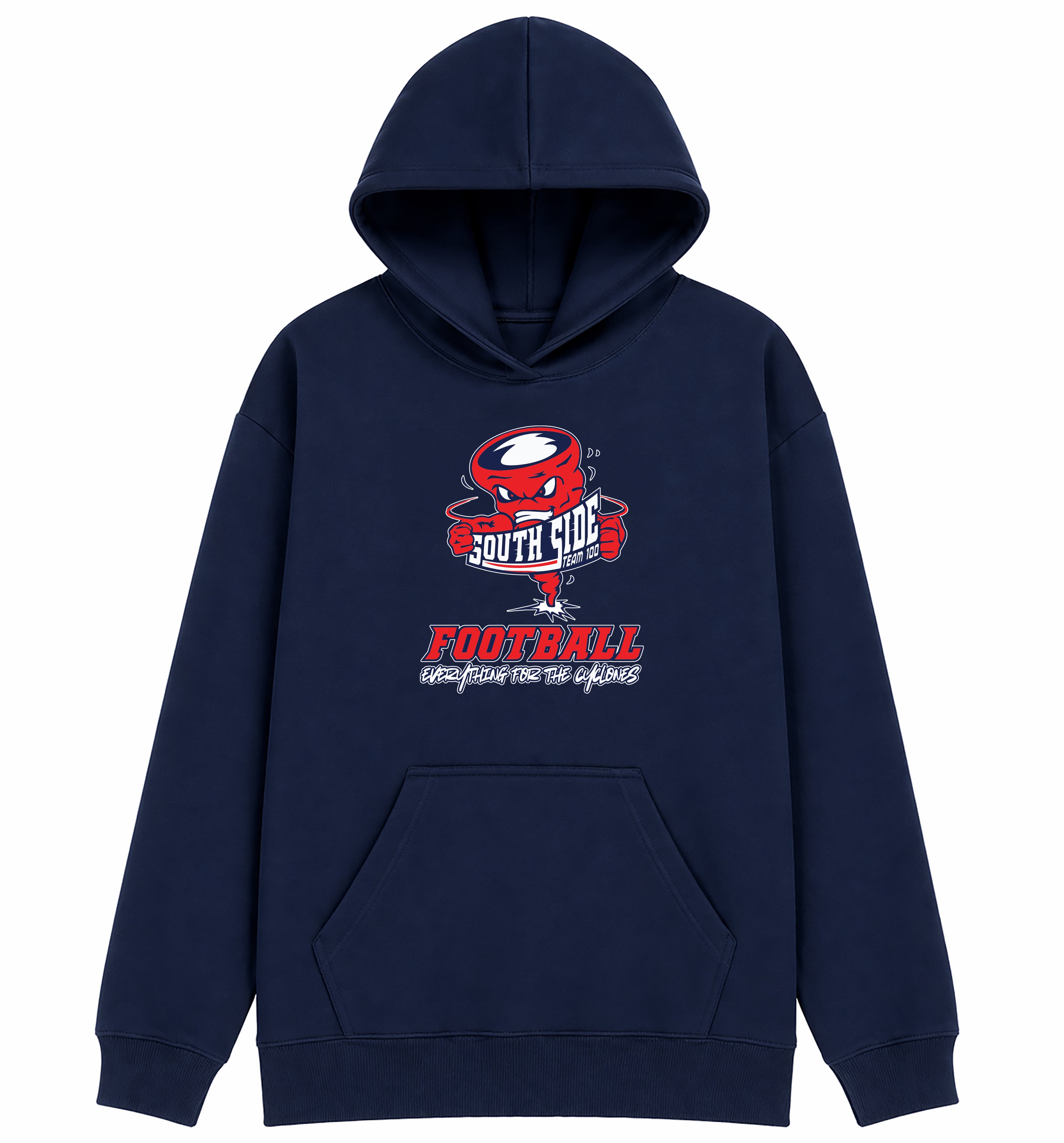 South Side High School Football Team 100 Oversized Hoodie