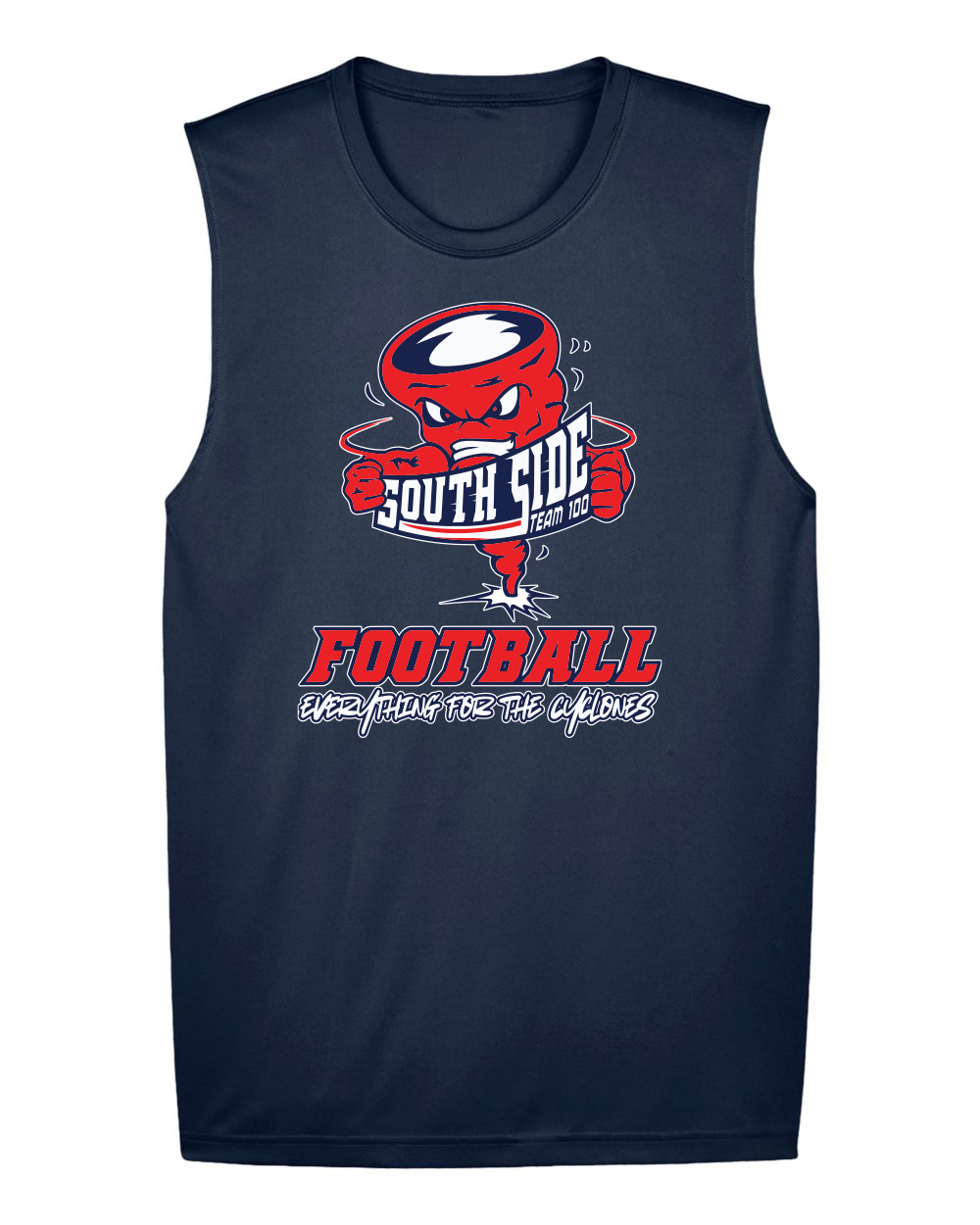 South Side High School Football Team 100 Performance Muscle Shirt