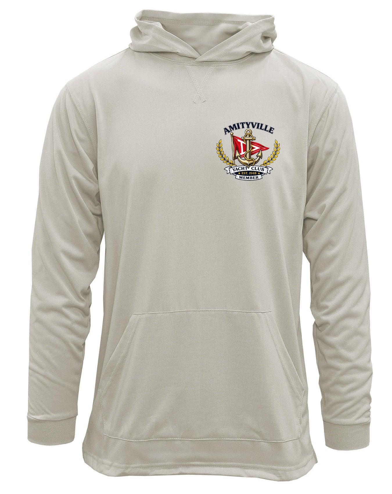 Amityville Yacht Club UPF 15+ MEN'S SPUNSOFT TECH HOODIE