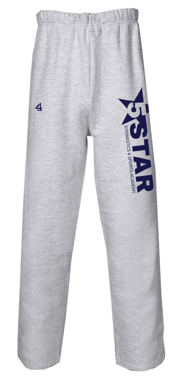 5 Star Gymnastics Youth Open-Bottom Sweatpants