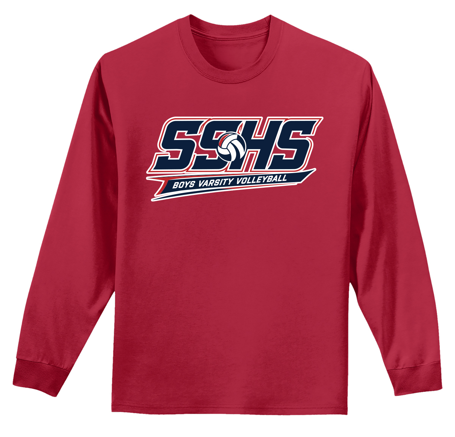 SSHS BOYS VARSITY VOLLEYBALL Long Sleeve COTTON T-SHIRT
