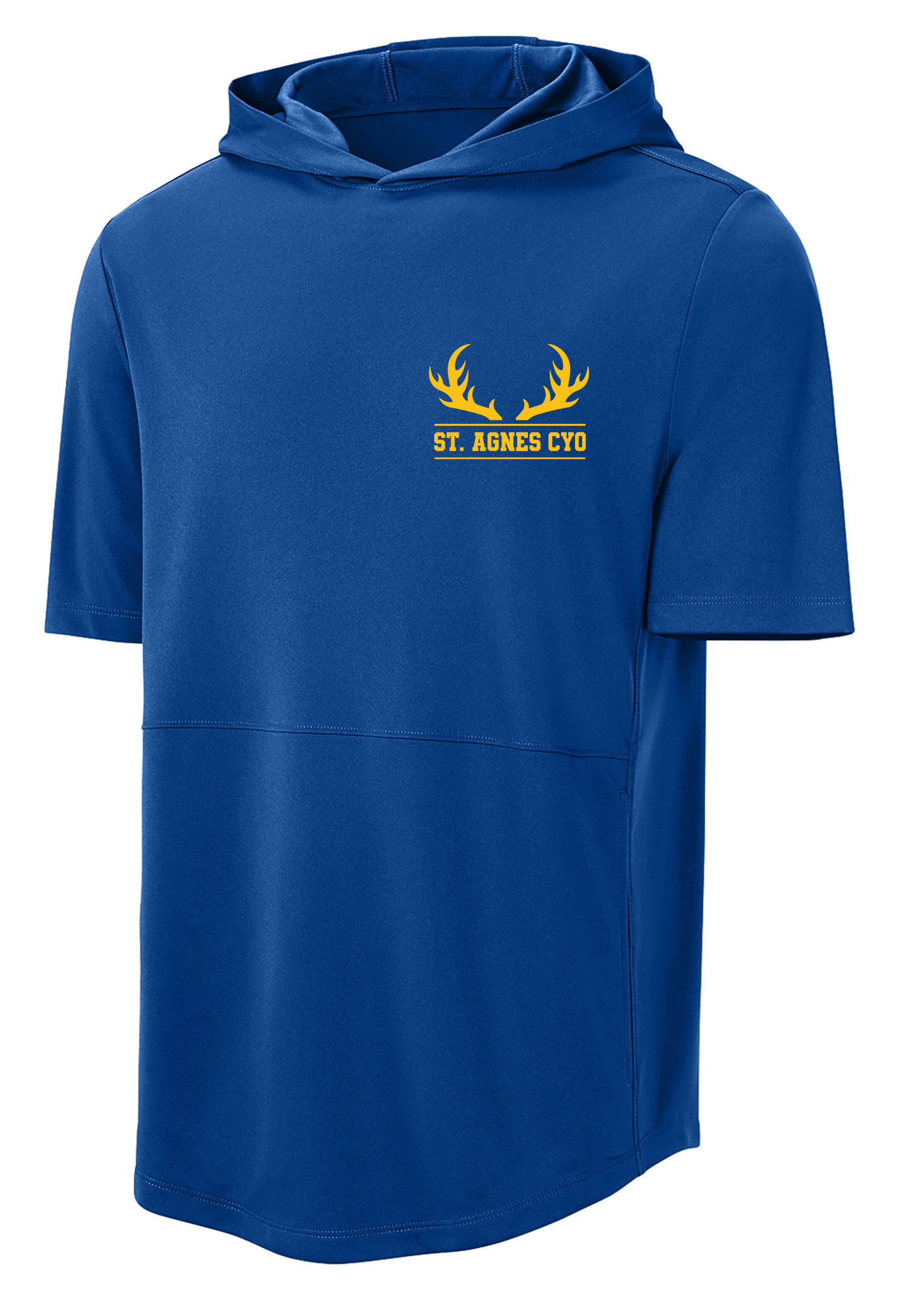 ST AGNES BASKETBALL Performance Short Sleeve Hoodie