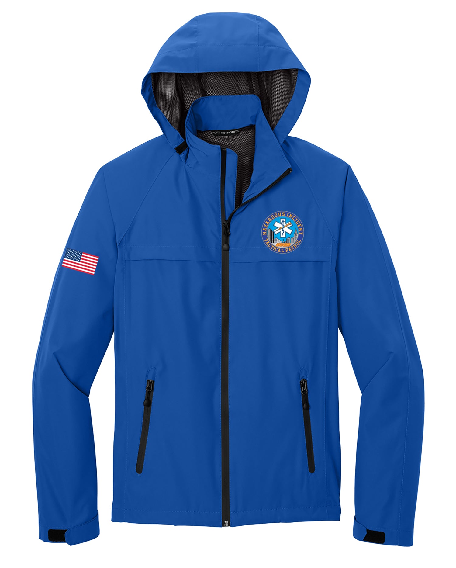 NYC HAZARD INCIDENT TACTICAL PATROL Embroidered Waterproof Jacket