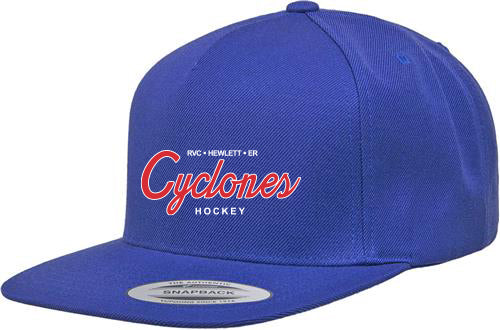 ROCKVILLE CENTRE HEWLETT E.R. HOCKEY CYCLONES Embroidered FLAT BILL Snapback Cap