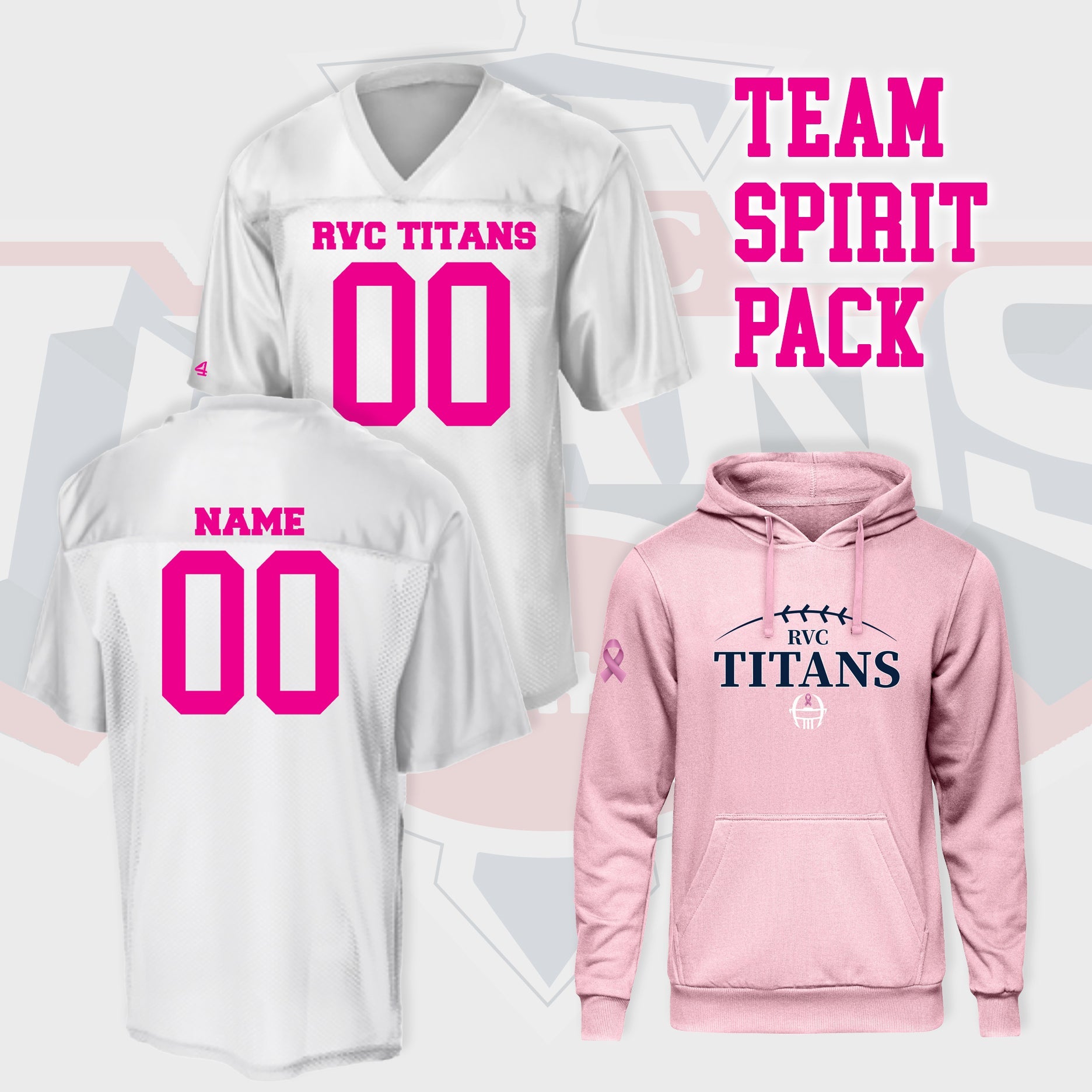 RVC TITANS Cancer Awareness Team Spirit Pack