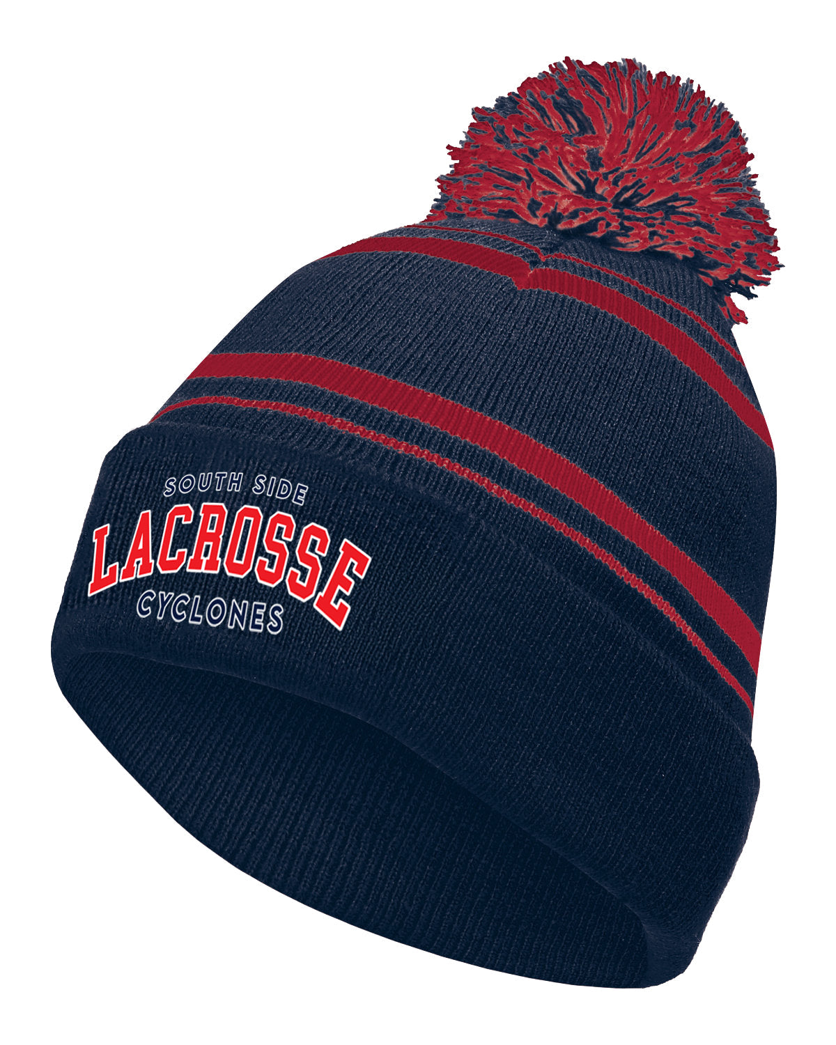SOUTH SIDE MIDDLE SCHOOL GIRLS LACROSSE Embroidered Pom Pom hat