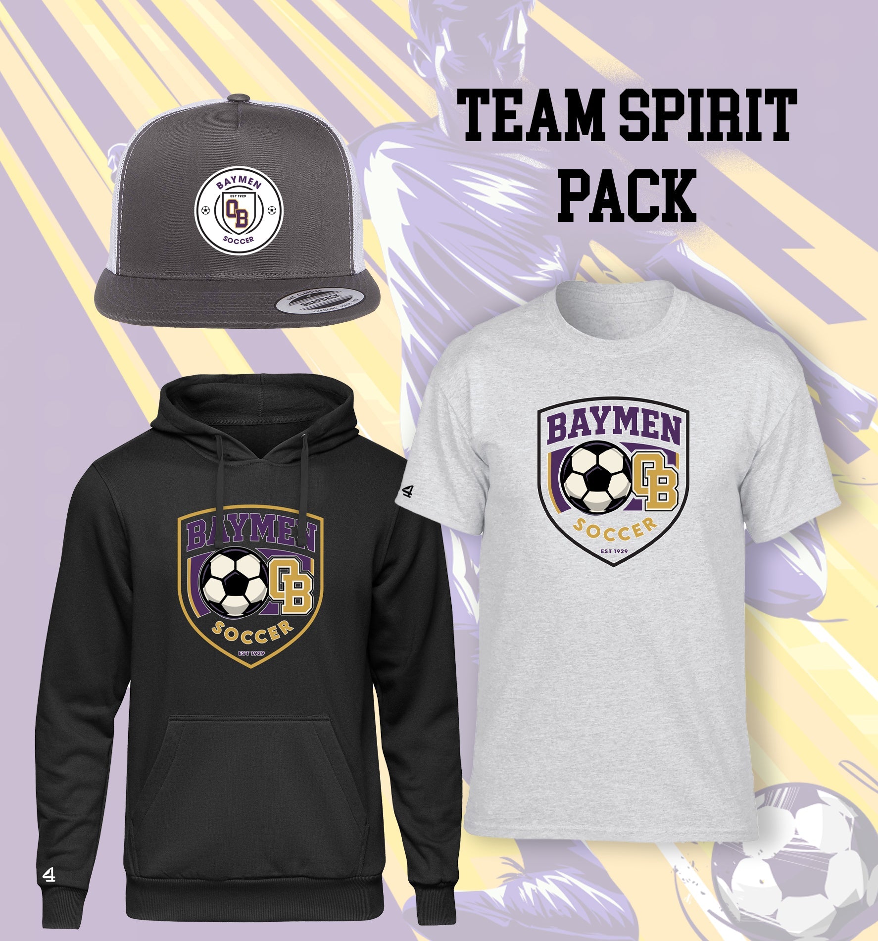 Baymen Soccer Team Spirit Pack