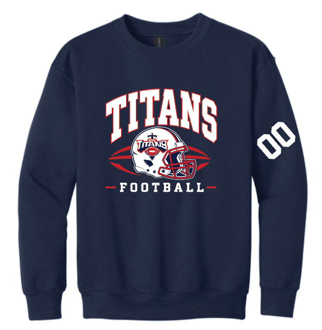 Titans Football Youth Crewneck