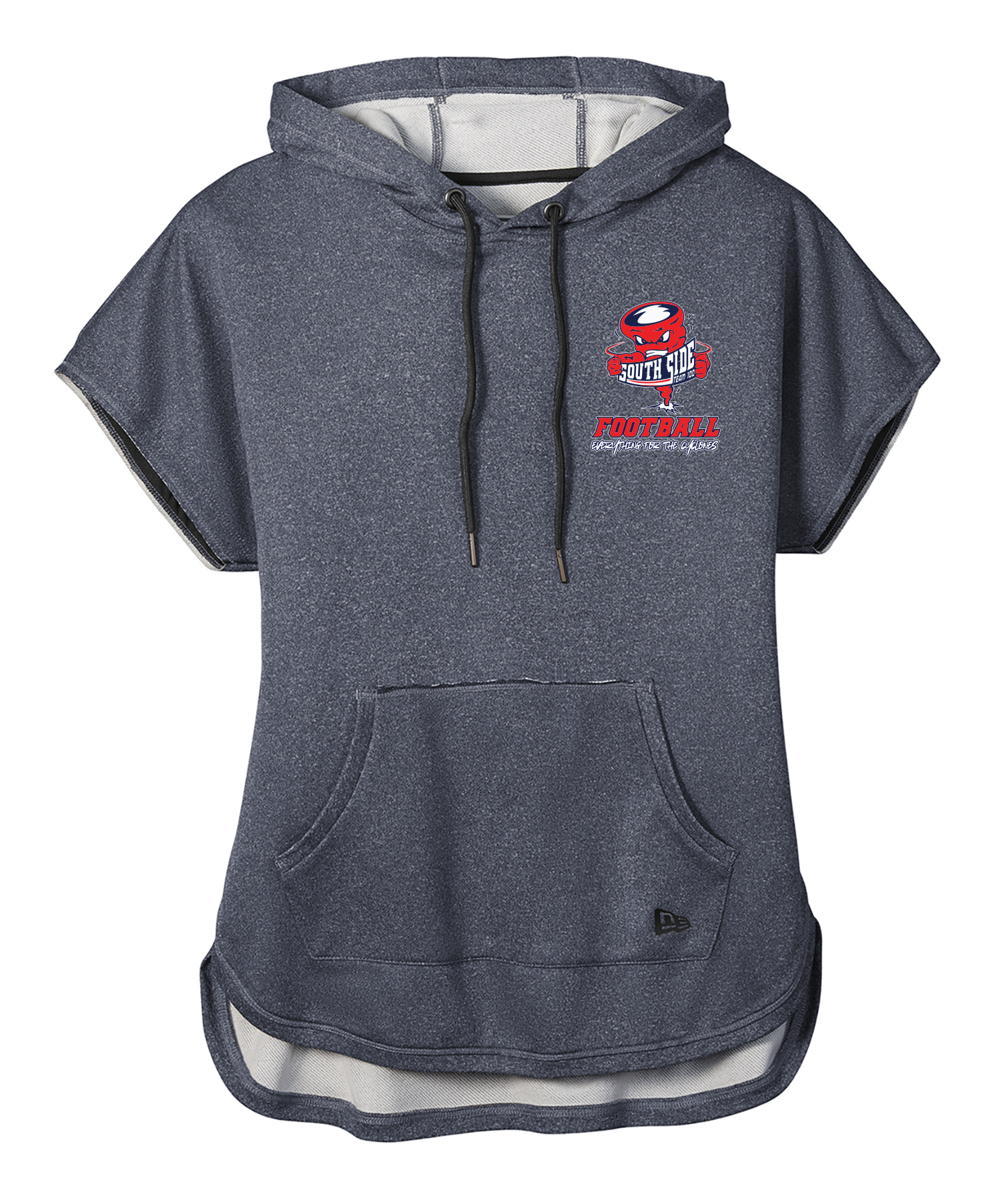 South Side High School Football Team 100 Women's Tri-blend Short Sleeve Hoodie