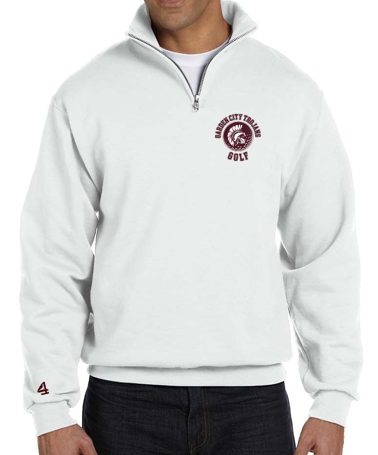Garden City Golf Men's Embroidered 1/4 zip sweatshirt