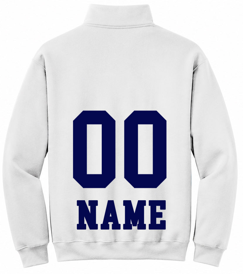 MS 207 Volleyball EMBROIDERED 1/4 zip Sweatshirt