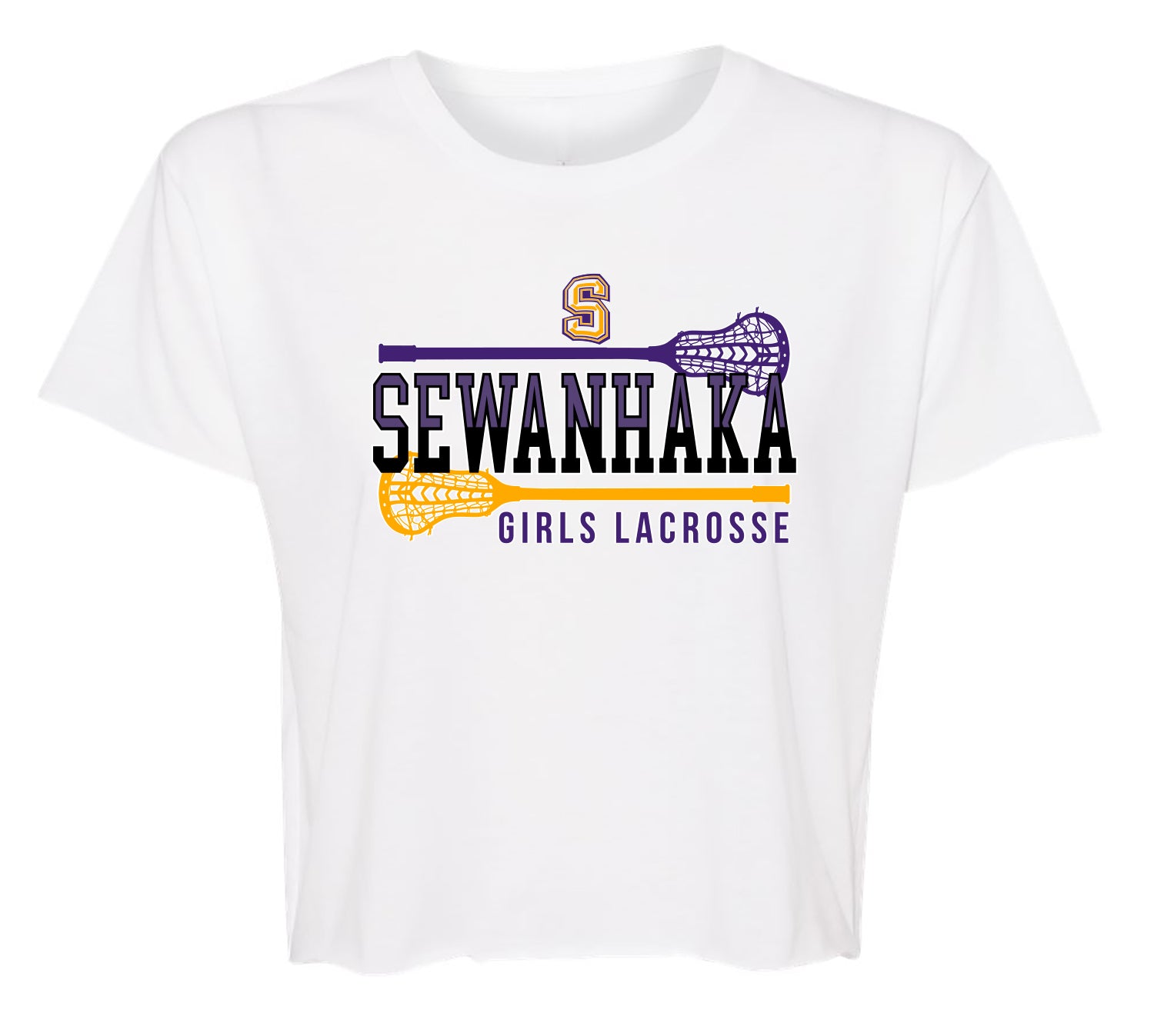 SEWANHAKA GIRLS LACROSSE ladie's Cropped Top