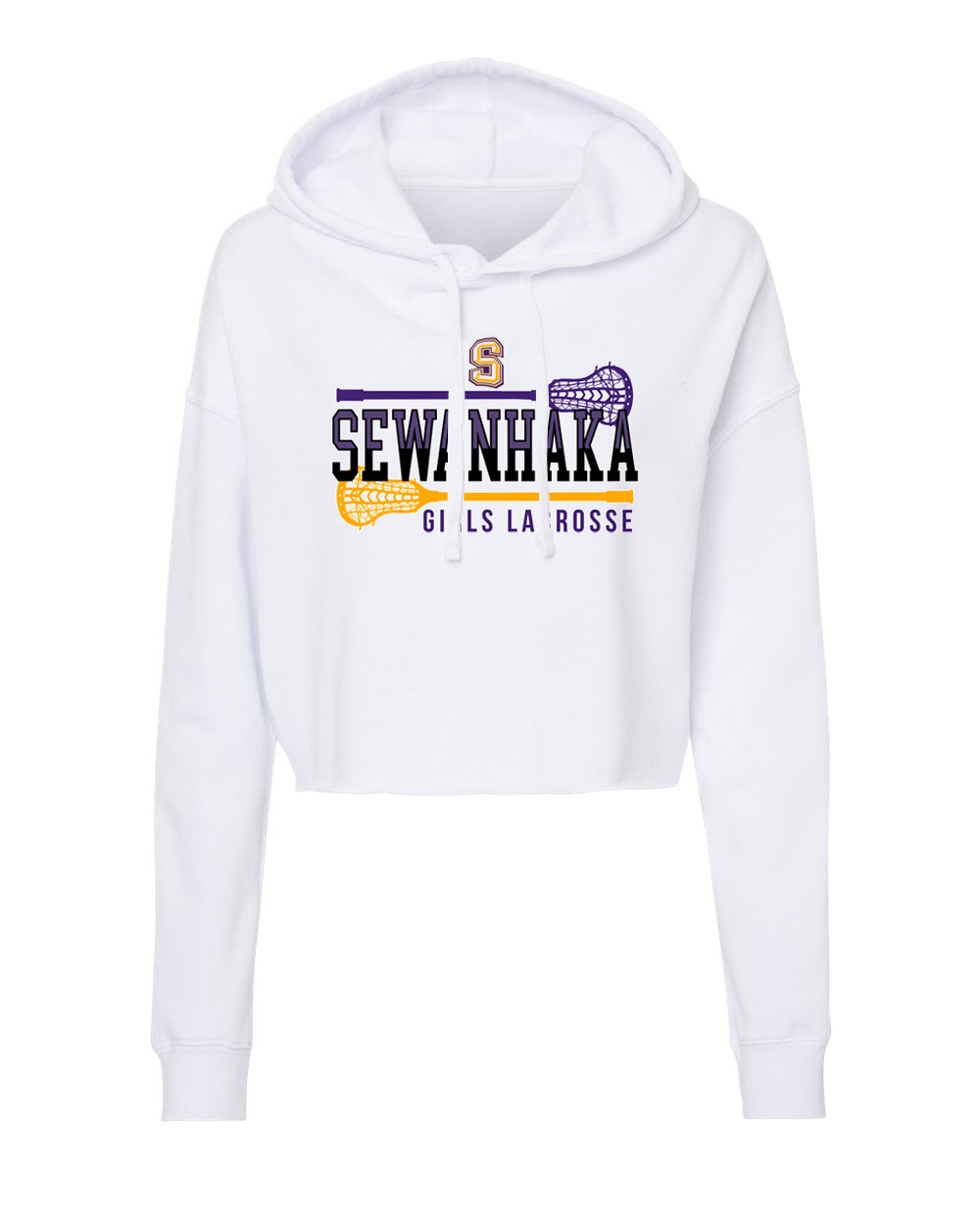 SEWANHAKA GIRLS LACROSSE LADIE'S CROPPED HOODIE