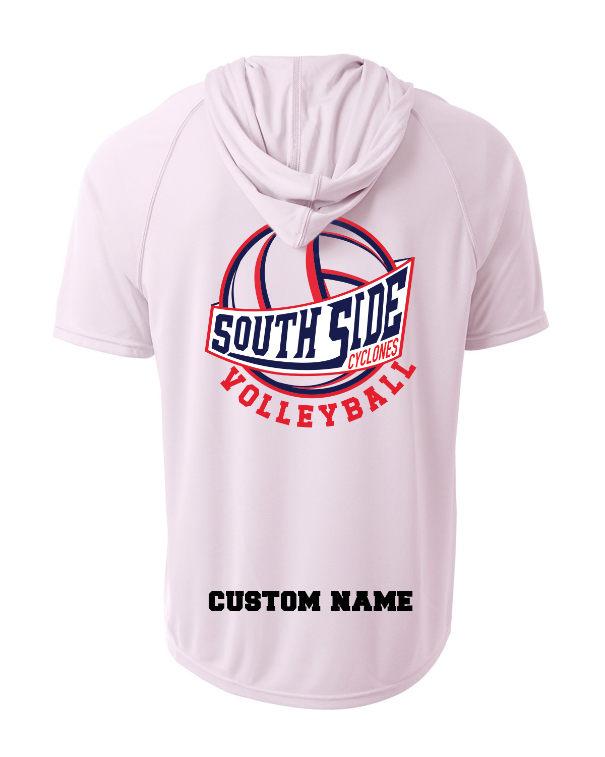 South Side High School Boys Volleyball short sleeve hoodie