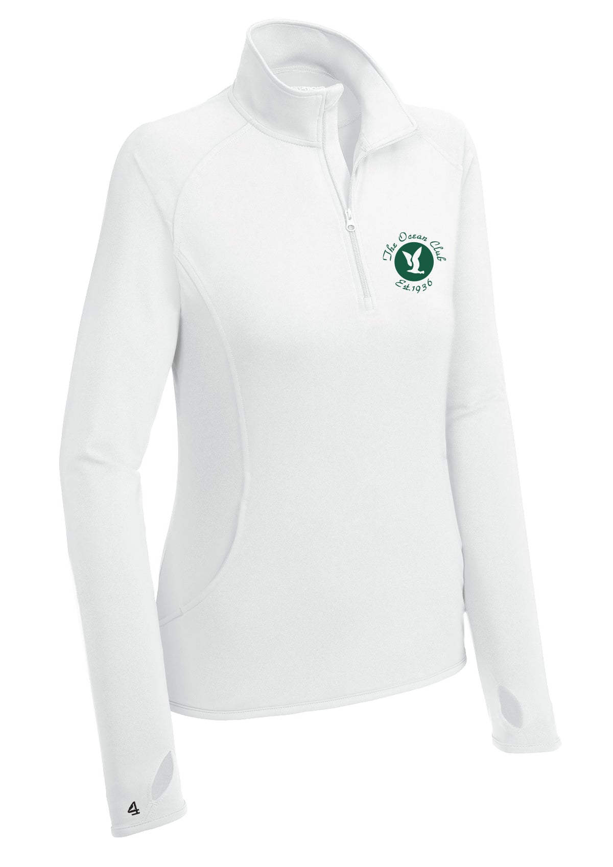 The Ocean Club Womens 1/4 Zip PRINTED