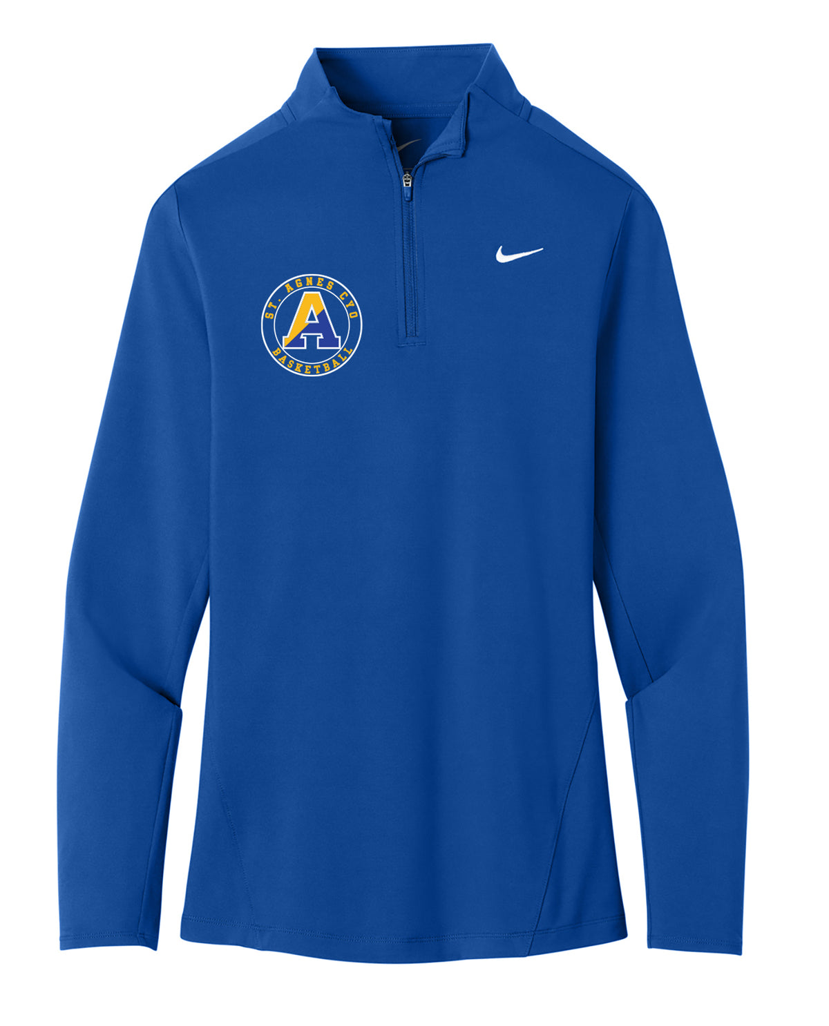 ST AGNES BASKETBALL Printed Nike Women’s Dri-FIT Stride 1/2-Zip